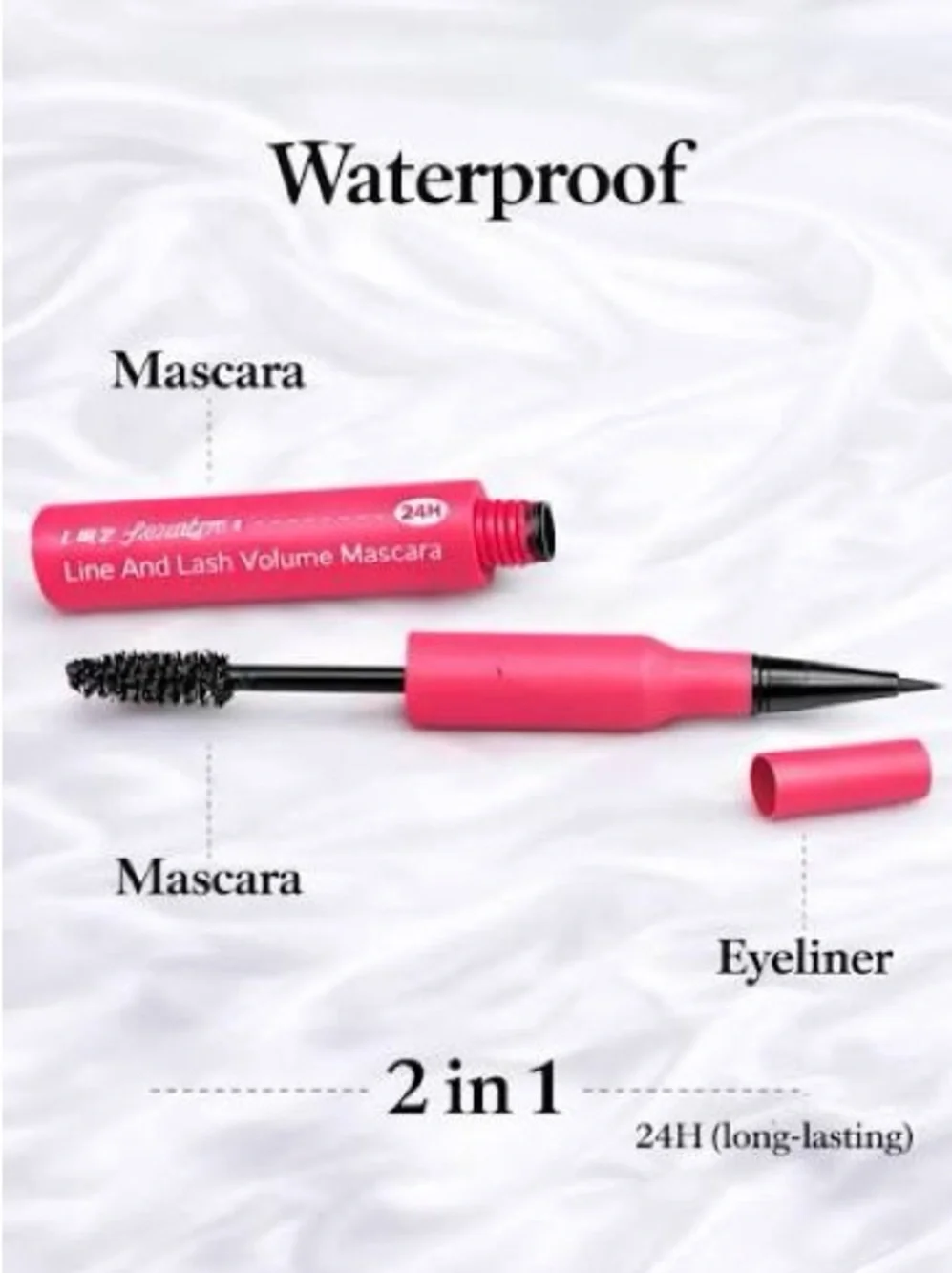 NWT Xime Beauty Line & Lash 2-in-1 Volume Mascara and Liner - Black